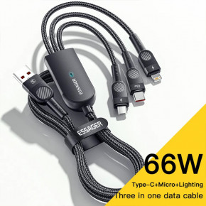   Essager 3  1 Swift micro USB - Type-C - Lightning 66 W 1.2   (E1234) 3