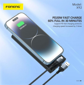  Foneng X92 4-in-1 (60W) USB/USB-C - USB-C/Lightning 1 Black (X92-CA-FIO) 3