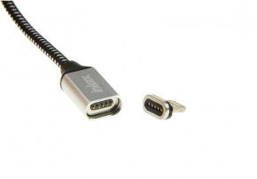  Inkax CK-50 magnetic Lightning cable 1m Black 4