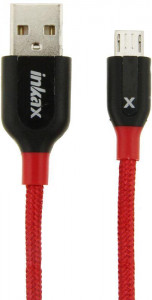  INKAX CK-30 Micro cable 1m Black/Red #I/S