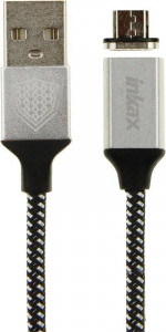  INKAX CK-50 magnetic Micro cable 1m Black #I/S