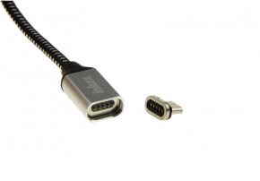  INKAX CK-50 magnetic Micro cable 1m Black #I/S 4