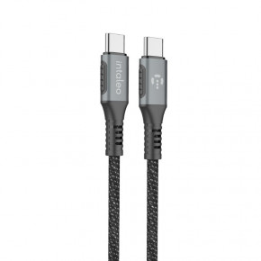  Intaleo CBGPD60WTT1 USB Type-C-USB Type-C 1.2 Grey (1283126518096)