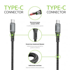  Intaleo CBGPD60WTT1 USB Type-C-USB Type-C 1.2 Grey (1283126518096) 6