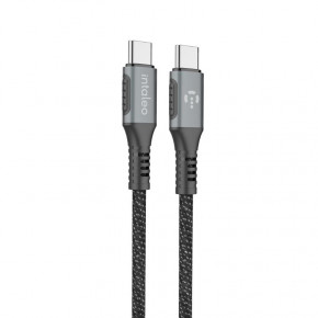  Intaleo CBGPD60WTT2 USB Type-C-USB Type-C 2 Grey (1283126518102)