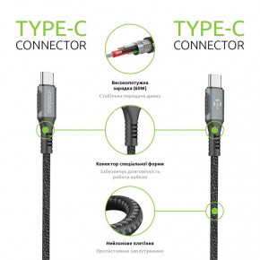  Intaleo CBGPD60WTT2 USB Type-C-USB Type-C 2 Grey (1283126518102) 6