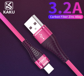 USB  Kaku KSC-109 microUSB 3.2A/1.2m - Rainbow