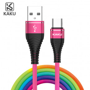 USB  Kaku KSC-109 microUSB 3.2A/1.2m - Rainbow 7