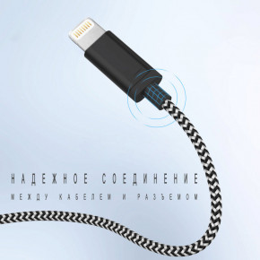 USB  Kaku KSC-107 USB - Lightning 1m - Black 3