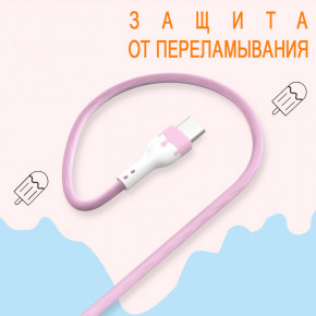 USB  Kaku KSC-271 USB - Type-C 1,2m - Pink 3