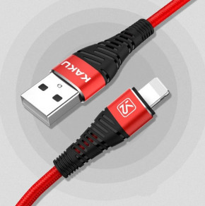 USB  Kaku KSC-298 USB - Lightning 1m - Red 3