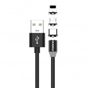   3  1 Kaku KSC-320 USB Type-C / Lightning / MicroUSB 1m - Black