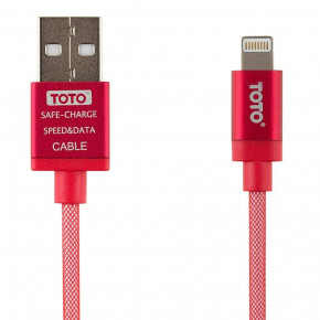  TOTO TKG-29 Silk Sreen Metal USB cable Lightning 1m Red #I/S