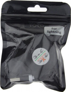  TOTO TKX-67 Flat USB cable Lightning 1m Black #I/S 3