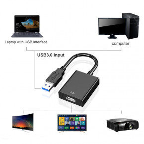 - U&P USB 3.0 - HDMI 0.25  Black (CA-U3TH-BK) 8