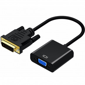  U&P DVI-D 24 1pin M - VGA 15pin F 1080p 0.24  Black (CC-DDTVA-BK)