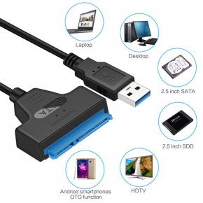  U&P USB 3.0 - SATA 22pin 0.23  Black (CC-U3TS3-BK) 5