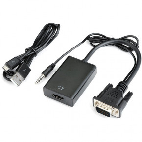 - U&P VGA - HDMI 0.2  Black (CC-VATHA-BK)