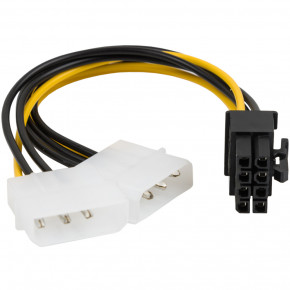     U&P ATX 8 pin - 2  Molex 0.2  Black/Yellow (WAZ-8-2M-BY)