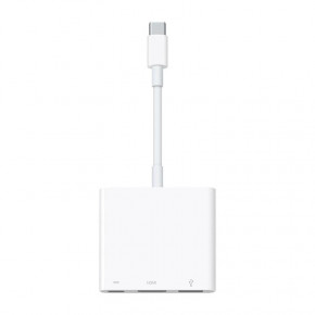  Apple Multiport Adapter USB Type-C - USB + USB Type-C + HDMI (M/F) White (MUF82AM/A)