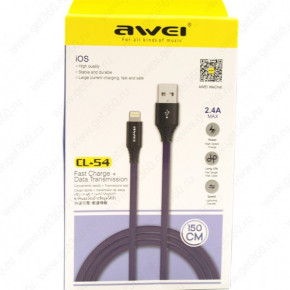  Lightning AWEI CL-54 |1.5m 2.4A| black 3