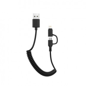  21 Awei Lightning+Micro USB CL-53 |1m 2.4A| black