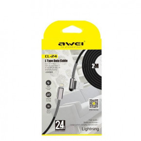  Lightning AWEI CL-24 |2m 2.4A| black 3