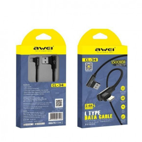  Lightning AWEI CL-34 |1.5m 2.4A| black 3