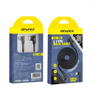  Type-C Awei CL-35 |1.5m 2.4A| black 3