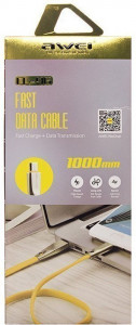  Awei CL-96 Micro cable 1m Yellow 3