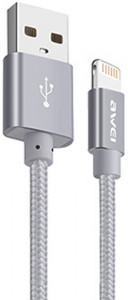  Awei CL-988 Lightning cable 1  Grey