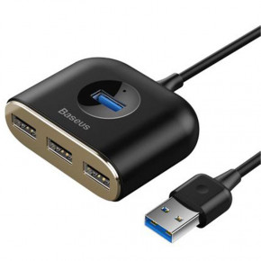 USB HUB Baseus Square Round 4USB (CAHUB-AY01) Black