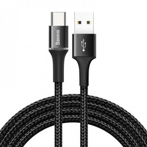  USB-Type-C Baseus Halo Data 2A 3m Black (CATGH-E01)