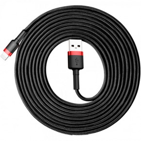  USB-Lightning Baseus Cafule Lightning Black/Red 3m (CALKLF-R91) 3