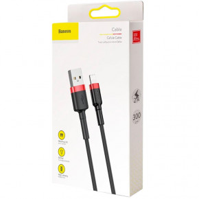  USB-Lightning Baseus Cafule Lightning Black/Red 3m (CALKLF-R91) 4