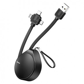  31 Baseus Micro USB+Lightning+Type-C Waterdrop three-in-one scaling |1.5A 1.5m| black 3