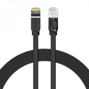   RJ45 Baseus high Speed Six types Gigabit network cable (flat cable) |8M| black