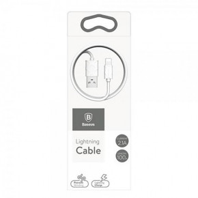  Baseus (CALUN-02) Lightning USB (2.1A) (1m) White (BS-000041356) 3