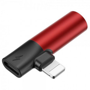    Apple Baseus (CALL43) Lightning - 3.5 mm - Lightning Red &; Black (BS-000065629)