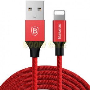  Baseus (CALYW-09) Lightning USB (2.1A) (1.2m) Red