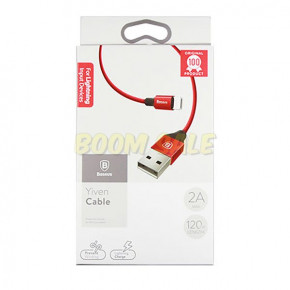  Baseus (CALYW-09) Lightning USB (2.1A) (1.2m) Red 3