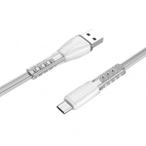  Borofone BU31 USB Type A Micro 2.4 A 1,2m Silver (BU31MS)