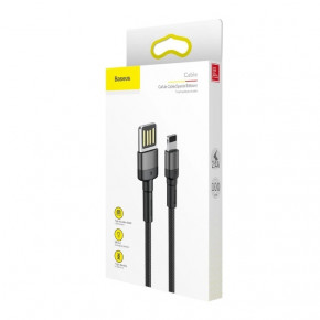  USB Baseus Lightning CALKLF-G-L-Grey-Black 1  3