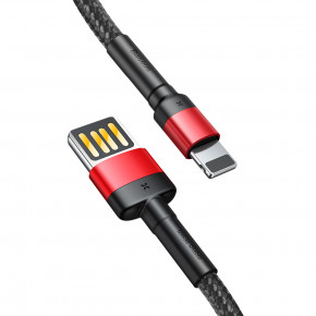  Baseus Cafule Special Edition Lightning USB 2.4 A 1  Black - Red (CALKLF-G91) 3