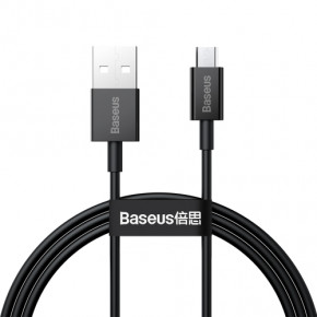  Baseus Superior Series Fast Charging USB to Micro 2A 1  Black (CAMYS-01)