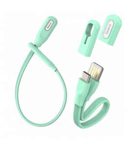  Baseus Bracelet cable USB For Type-C microUSB Type-C 0,22m Green (CATFH-06A)