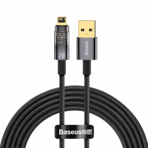  Baseus  USB Lightning 2.4 A  1m Black (CATS000401) 7