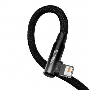  Baseus MVP 2 Elbow-shaped USB Lightning 2.4 A 1  Black (CAVP000001) 4