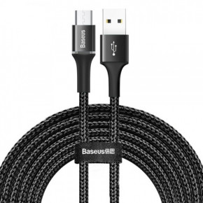  MicroUsb Baseus Halo   2A 3m Black