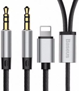  Baseus L33 Apple+3.5mm to 3.5mm AUX Black